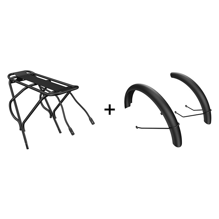 ADO AIR 20/20S  Rear rack + Iron mudguard